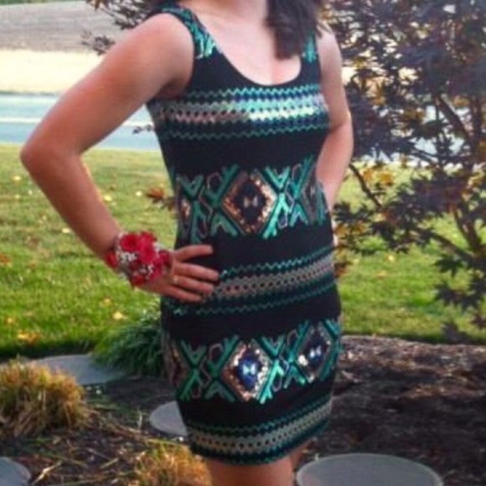 AS U WISH Sequined bodycon dress  Size S